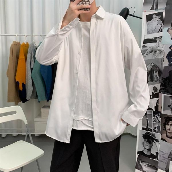 men's casual shirts 2021 suit collar lining loose coats long sleeve slim fit shirt french cuff mens fashion for male, White;black
men's casual shirts 2021 suit collar lining loose coats long sleeve slim fit shirt french cuff mens fashion for male, White;black