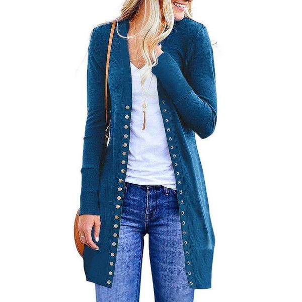 long sleeve button knit womens sweaters cardigan casual loose jacket coat outwear spring autumn, White;black
long sleeve button knit womens sweaters cardigan casual loose jacket coat outwear spring autumn, White;black