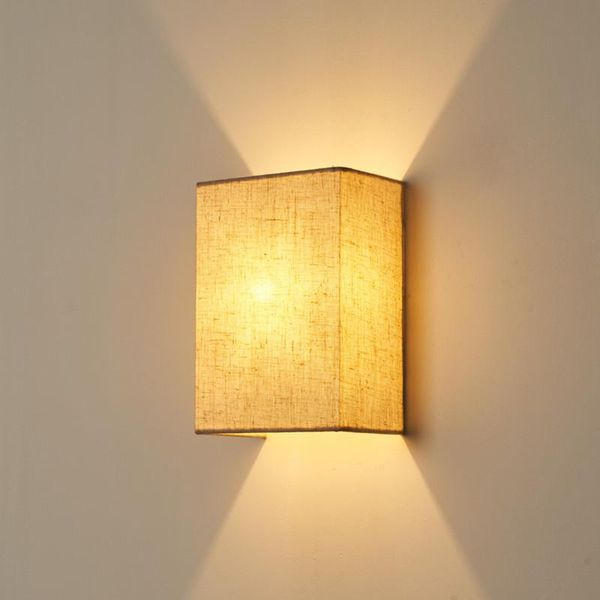 elegant fabric facade wall lamp up and down living room bedroom bedside foyer stair loft light 7w led surface mounted hg017
elegant fabric facade wall lamp up and down living room bedroom bedside foyer stair loft light 7w led surface mounted hg017
