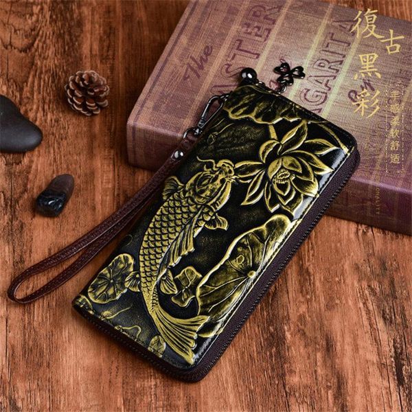 wallets nesitu vintage fashion fish flower pattern genuine leather women clutch bagsfemale phone purses m001, Red;black
wallets nesitu vintage fashion fish flower pattern genuine leather women clutch bagsfemale phone purses m001, Red;black