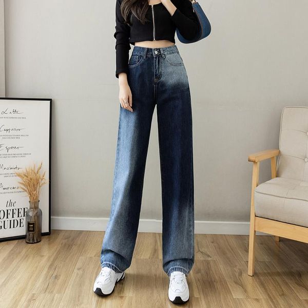 women's jeans arrival spring autumn korean style women button waist loose casual wide leg pants all-matched cotton denim v67, Blue
women's jeans arrival spring autumn korean style women button waist loose casual wide leg pants all-matched cotton denim v67, Blue
