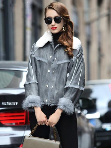 women's fur & faux natural high coat quality luxury fashion korean wool jackets for women 2021 clothing casacos feminino zjt307, Black
women's fur & faux natural high coat quality luxury fashion korean wool jackets for women 2021 clothing casacos feminino zjt307, Black