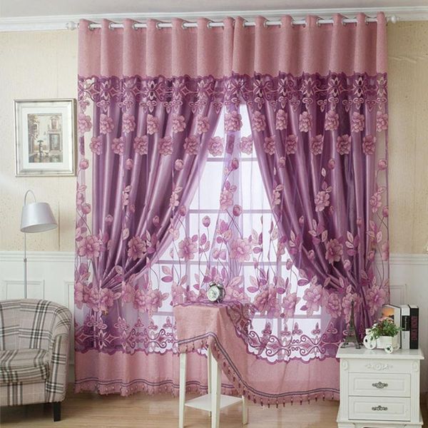 curtain & drapes 2pcs 100*250cm floral pattern window curtains with beads door voile drape divider room wall setting decor
curtain & drapes 2pcs 100*250cm floral pattern window curtains with beads door voile drape divider room wall setting decor
