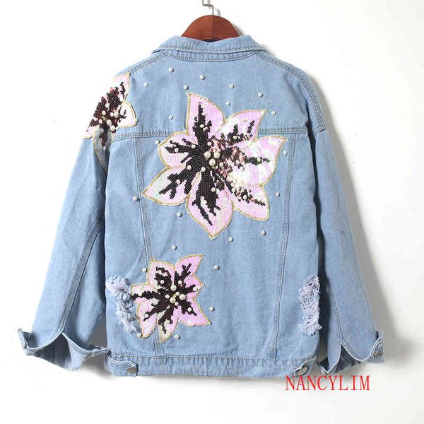 women's jackets harajuk women's jean jacket, spring/autumn collection with petals of heavy jeans sequins, cowgirl coat 3vic, Black;brown
women's jackets harajuk women's jean jacket, spring/autumn collection with petals of heavy jeans sequins, cowgirl coat 3vic, Black;brown