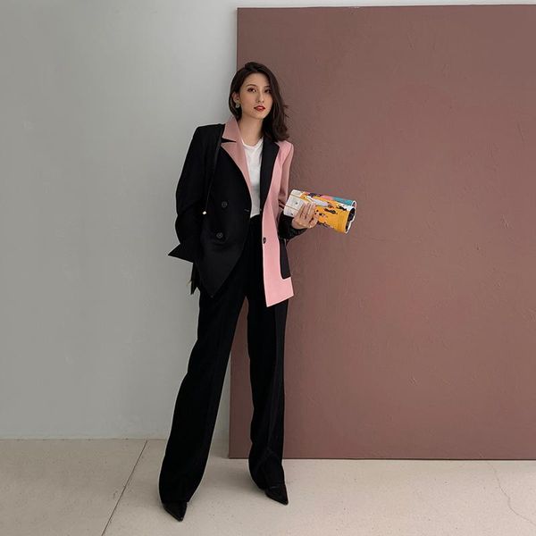 women's suits & blazers women black contrast color big size blazer lapel long sleeve loose fit jacket fashion tide spring autumn nice y, White;black
women's suits & blazers women black contrast color big size blazer lapel long sleeve loose fit jacket fashion tide spring autumn nice y, White;black
