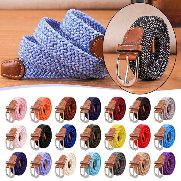 belts multi colors men women casual knitted pin buckle belt woven canvas elastic expandable braided stretch plain webbing strap, Black;brown
belts multi colors men women casual knitted pin buckle belt woven canvas elastic expandable braided stretch plain webbing strap, Black;brown
