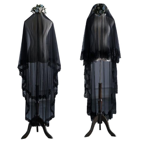 bridal veils veil one-layer exquisite lace trim decoration black illusion tulle long chapel 2 styles elegant po props 94pa
bridal veils veil one-layer exquisite lace trim decoration black illusion tulle long chapel 2 styles elegant po props 94pa