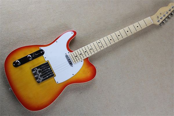 left handed custom shop telecaster cherry red burst electric guitar cs tele dot inlay maple fingerboard basswood body white peral pickguard
left handed custom shop telecaster cherry red burst electric guitar cs tele dot inlay maple fingerboard basswood body white peral pickguard