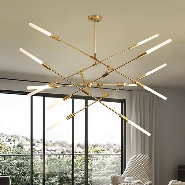 chandeliers led kroonluchter verlichting moderne nordic multi-head ijzeren kroonluchters voor woonkamer restaurant slaapkamer keuken lamp