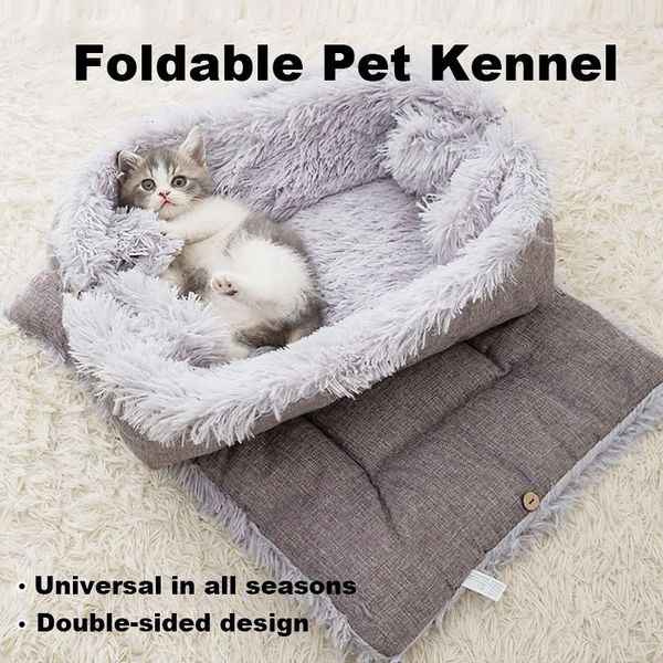 cat beds & furniture 2 in 1 bed and mat small dog house cushion folding pet plush basket blanket warm puppy lounger kennel cats
cat beds & furniture 2 in 1 bed and mat small dog house cushion folding pet plush basket blanket warm puppy lounger kennel cats