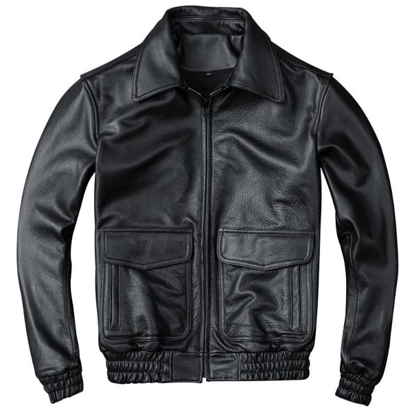 men's leather & faux in stock brand pilot mans real jacket large size flight bomber mens suit coats 6xl plus winter streetwear, Black
men's leather & faux in stock brand pilot mans real jacket large size flight bomber mens suit coats 6xl plus winter streetwear, Black