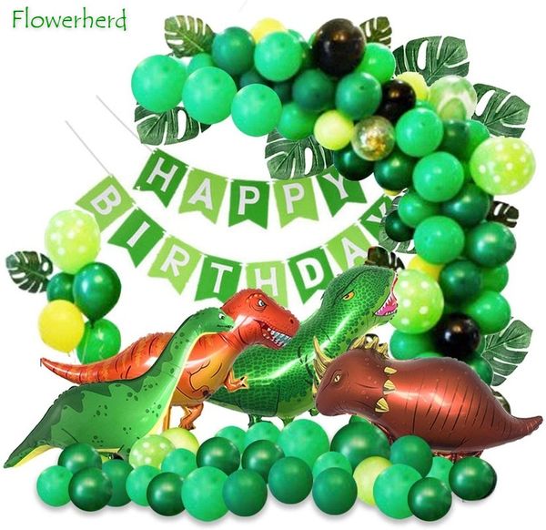 155pack dinosaur theme party balloon garland kit latex foil happy birthday banner for kids boys party baby shower decorations
155pack dinosaur theme party balloon garland kit latex foil happy birthday banner for kids boys party baby shower decorations