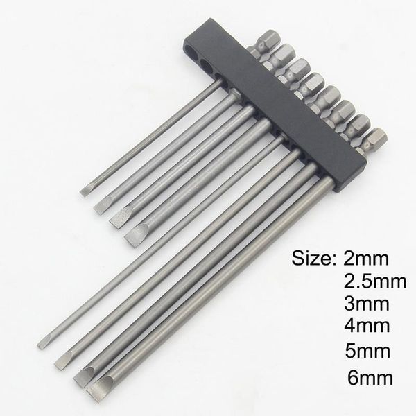 6pcs/set 1/4 inch hex flat head slotted tips screwdriver bits electric set length 50mm 100mm 150mm hand tools
6pcs/set 1/4 inch hex flat head slotted tips screwdriver bits electric set length 50mm 100mm 150mm hand tools