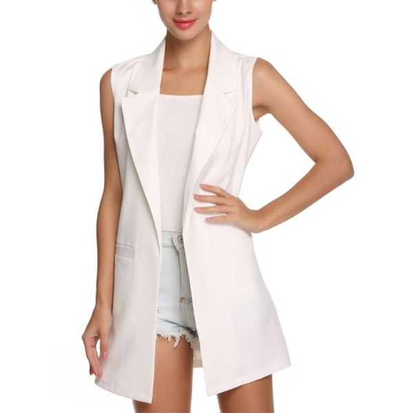 women's vests sleeveless long vest women elegant office lady cardigan coat jacket outwear waist, Black;white
women's vests sleeveless long vest women elegant office lady cardigan coat jacket outwear waist, Black;white