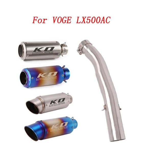 motorcycle exhaust system slip on middle link tube and 51mm tail pipe stainless steel for voge lx500ac all years
motorcycle exhaust system slip on middle link tube and 51mm tail pipe stainless steel for voge lx500ac all years