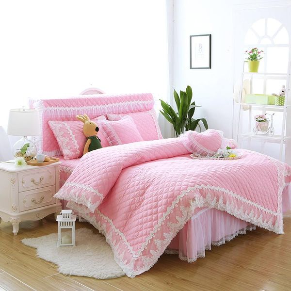 bedding sets princess set thicken quilted duvet cover korean style bed linen 100% cotton freshness skirt
bedding sets princess set thicken quilted duvet cover korean style bed linen 100% cotton freshness skirt