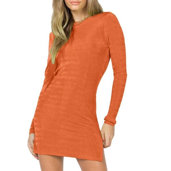casual dresses autumn women mini dress long sleeve o-neck solid color backless split hem nightclub, Black;gray
casual dresses autumn women mini dress long sleeve o-neck solid color backless split hem nightclub, Black;gray