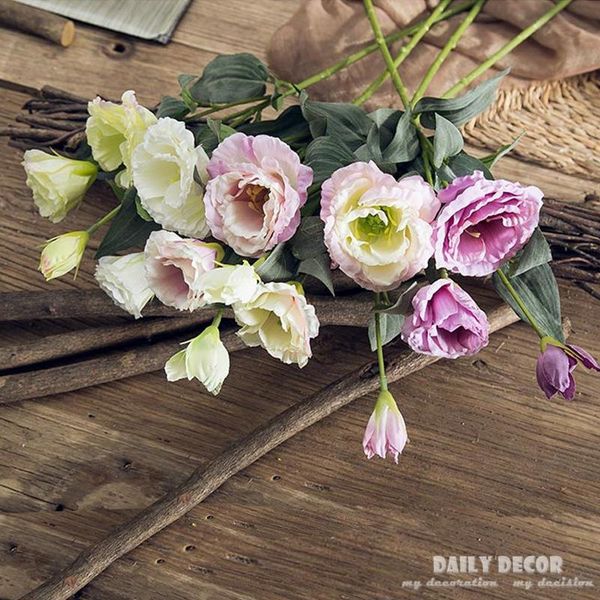 wholesale nice 3 heads 70cm long artificial eustoma flowers wedding decorative lisia silk flower 10pcs/lot & wreaths
wholesale nice 3 heads 70cm long artificial eustoma flowers wedding decorative lisia silk flower 10pcs/lot & wreaths