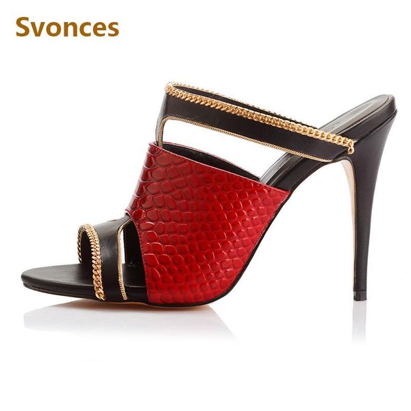 gladiator woman slippers outdoor metal decoration designer zapatos slides luxury serpentine thin high heels brand sandals shoes, Black
gladiator woman slippers outdoor metal decoration designer zapatos slides luxury serpentine thin high heels brand sandals shoes, Black