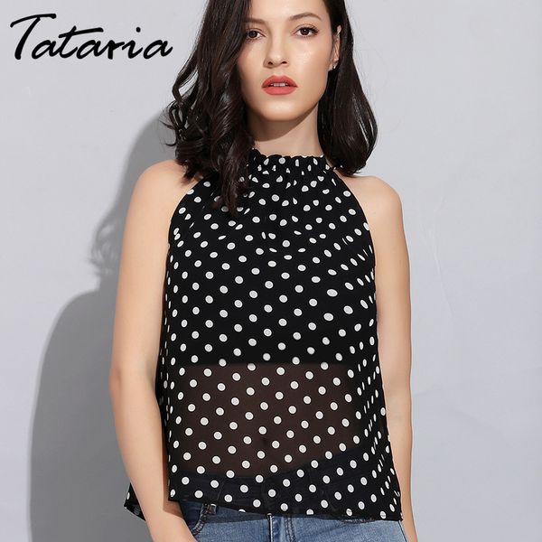 women summer polka dot blouses chiffon sleeveless boho off the shoulder blouse causal for 210514, White
women summer polka dot blouses chiffon sleeveless boho off the shoulder blouse causal for 210514, White