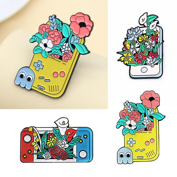 pins, brooches ghost flower mobile phone game machines enamel brooch handle lapel pin fashion fun pins custom badge gifts for players, Gray
pins, brooches ghost flower mobile phone game machines enamel brooch handle lapel pin fashion fun pins custom badge gifts for players, Gray