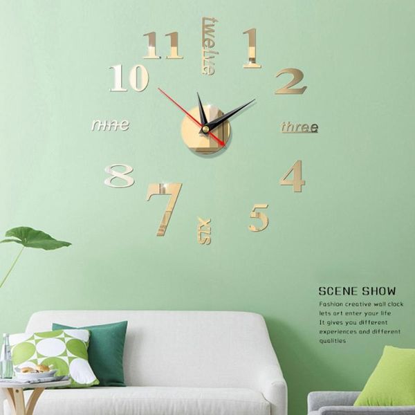 creative european style wall clock home diy3d stereo acrylic decoration sticker mirror digital d6n0 clocks
creative european style wall clock home diy3d stereo acrylic decoration sticker mirror digital d6n0 clocks
