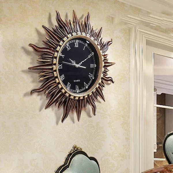 wall clocks american sun clock living room retro mute european home creative restaurant fashion charts
wall clocks american sun clock living room retro mute european home creative restaurant fashion charts