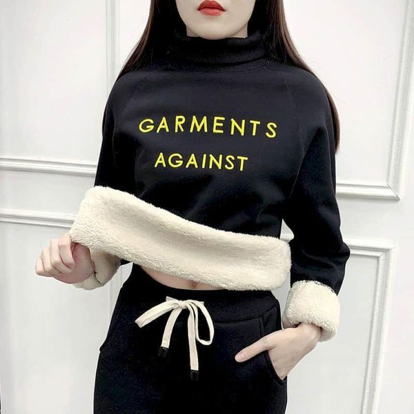 nicemix casual sweatshirts women fleeced turtleneck pullovers embroided letters warm woman jumpers clothing women's hoodies &, Black
nicemix casual sweatshirts women fleeced turtleneck pullovers embroided letters warm woman jumpers clothing women's hoodies &, Black