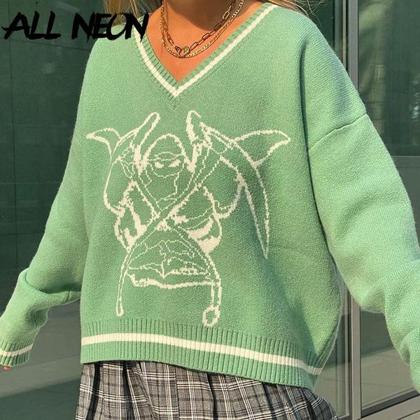 women's sweaters allneon y2k fashion graphic printing oversized green pullovers e-girl casual loosed v-neck long sleeve jumpers vintage, White;black
women's sweaters allneon y2k fashion graphic printing oversized green pullovers e-girl casual loosed v-neck long sleeve jumpers vintage, White;black