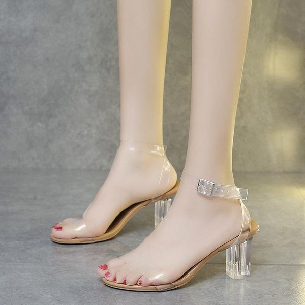 dress shoes women sandals jelly crystal heel transparent clear high heels summer pumps zapatillas mujer, Black
dress shoes women sandals jelly crystal heel transparent clear high heels summer pumps zapatillas mujer, Black
