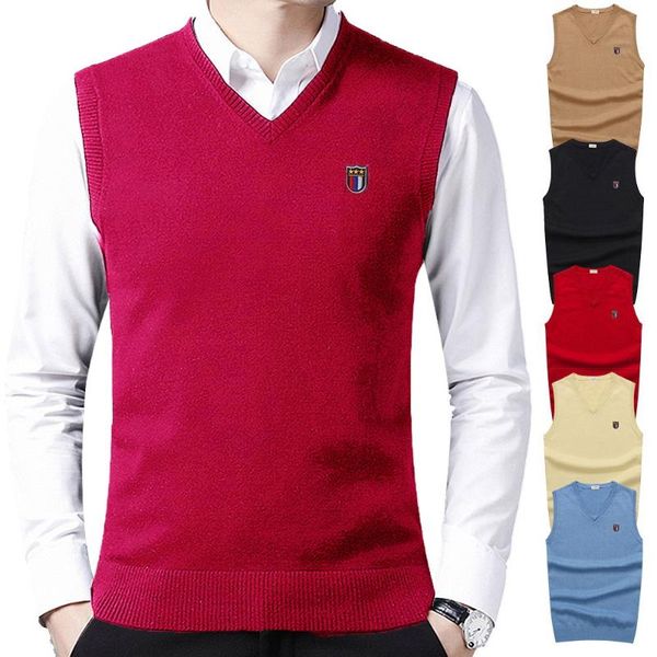 men's vests arrival solid color sweater vest men cashmere sweaters 100% cotton pullover brand v-neck sleeveless jersey hombre, Black;white
men's vests arrival solid color sweater vest men cashmere sweaters 100% cotton pullover brand v-neck sleeveless jersey hombre, Black;white
