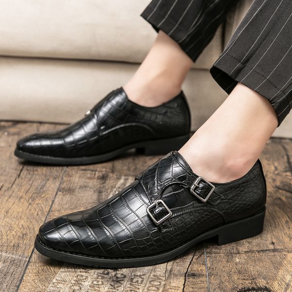fashion new britain mens crocodile pattern monk strap wedding evening shoes flats casual loafer dress sapatos tenis masculino, Black
fashion new britain mens crocodile pattern monk strap wedding evening shoes flats casual loafer dress sapatos tenis masculino, Black