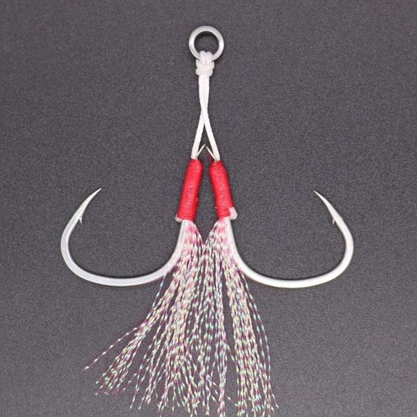 assist hook high carbon steel slow jig with 8 braided pe line and feather saltwater fishing 2pcs/1bag hooks
assist hook high carbon steel slow jig with 8 braided pe line and feather saltwater fishing 2pcs/1bag hooks