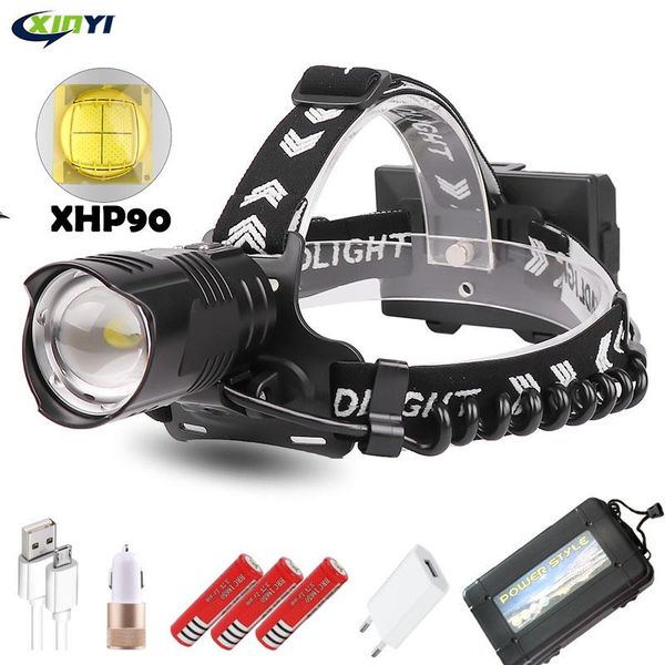 powerful xhp90/70/50 led headlamp usb rechargeable headlight 3mode zoom head lamp torch lantern for camping headlamps
powerful xhp90/70/50 led headlamp usb rechargeable headlight 3mode zoom head lamp torch lantern for camping headlamps