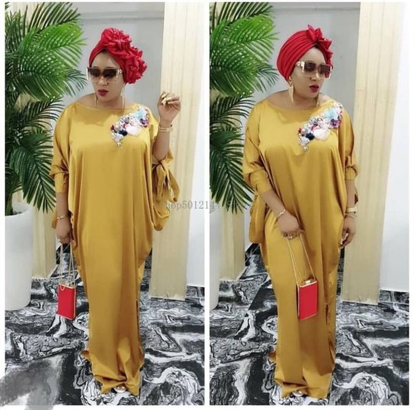 casual dresses batwing sleeve silk long africa dress 2021 autumn women floral loose red yellow pink bow maxi african, Black;gray
casual dresses batwing sleeve silk long africa dress 2021 autumn women floral loose red yellow pink bow maxi african, Black;gray