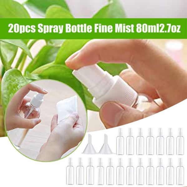 storage bottles & jars 20pcs spray bottle fine mist 80ml2.7oz reusable empty 2 funnels included travel carry sub-bottling plastic 81
storage bottles & jars 20pcs spray bottle fine mist 80ml2.7oz reusable empty 2 funnels included travel carry sub-bottling plastic 81