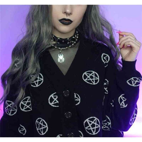 women's sweaters gótico preto de malha cardigan inverno cothes feminino fada grunge oversized camisola y2k imprimir manga comprida casa, White;black
women's sweaters gótico preto de malha cardigan inverno cothes feminino fada grunge oversized camisola y2k imprimir manga comprida casa, White;black