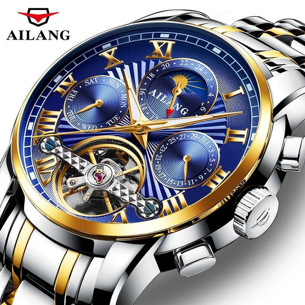 wristwatches ailang automatic mechanical watches men men's watch waterproof tourbillon skeleton hollow fashion casual business wristwat, Slivery;brown
wristwatches ailang automatic mechanical watches men men's watch waterproof tourbillon skeleton hollow fashion casual business wristwat, Slivery;brown