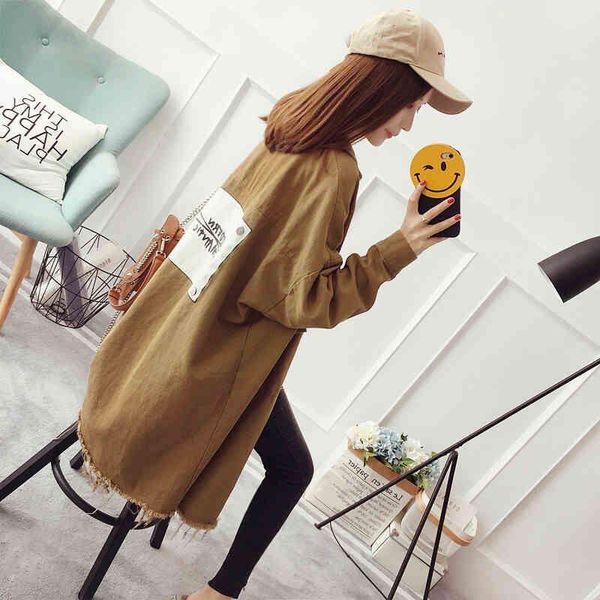 women's trench coats long in harajuku coat female the spring and autumn period han edition easing students with tide fall jack, Tan;black
women's trench coats long in harajuku coat female the spring and autumn period han edition easing students with tide fall jack, Tan;black