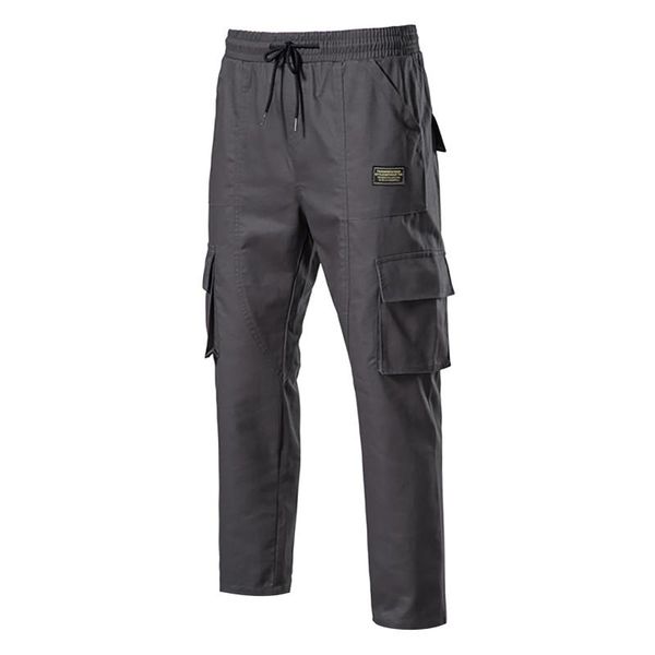 men's pants 2021 summer loose fashion drawstring pocket straight leg overalls cargo trousers males solid color sweatpants, Black
men's pants 2021 summer loose fashion drawstring pocket straight leg overalls cargo trousers males solid color sweatpants, Black