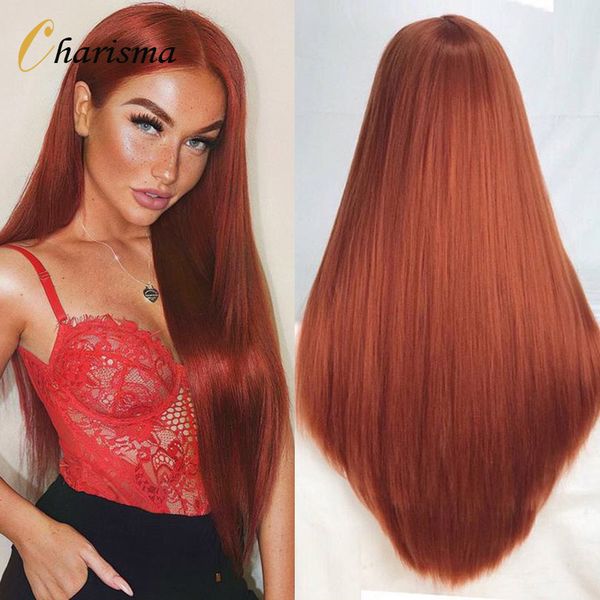 costume accessories 26 inches long straight lace front wig glueless natural hairline copper red synthetic hair wigs for fashion women wigs, Silver
costume accessories 26 inches long straight lace front wig glueless natural hairline copper red synthetic hair wigs for fashion women wigs, Silver