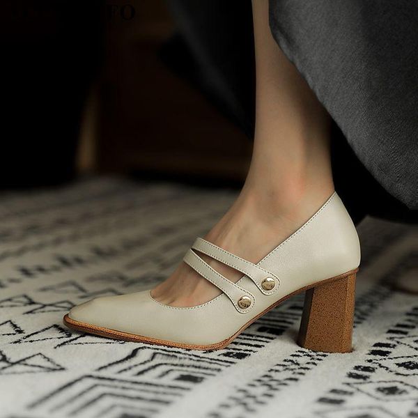 dress shoes allbitefo fashion brand high heels women full genuine leather thick office ladies autumn, Black
dress shoes allbitefo fashion brand high heels women full genuine leather thick office ladies autumn, Black