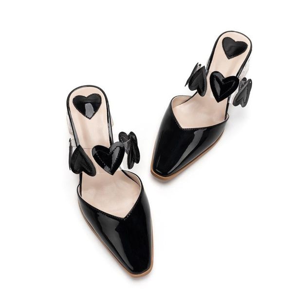 korean version of youth baotou sandals women 2021 summer transparent women's shoes thick with love patent, Black
korean version of youth baotou sandals women 2021 summer transparent women's shoes thick with love patent, Black