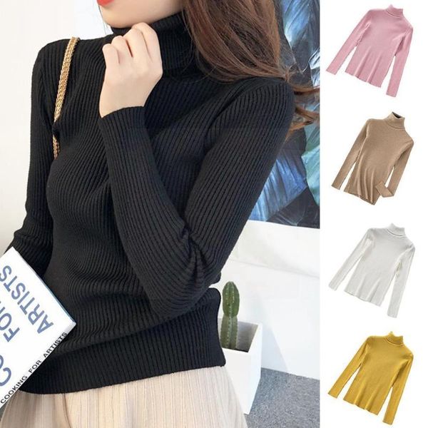 women's sweaters 2021 autumn winter thick sweater long-sleeved bottoming inside women pullover with knitted ribbed shirt y4e9, White;black
women's sweaters 2021 autumn winter thick sweater long-sleeved bottoming inside women pullover with knitted ribbed shirt y4e9, White;black