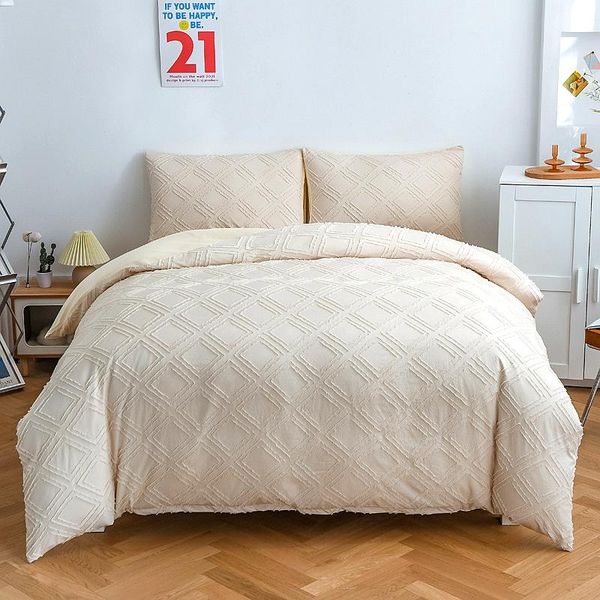 bedding sets simple set diamond lattice jacquard duvet cover for double bed bedclothes quilt pillowcase linen twin
bedding sets simple set diamond lattice jacquard duvet cover for double bed bedclothes quilt pillowcase linen twin
