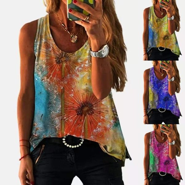 women's t-shirt s-5xl fashion women o neck printed sleeveless 2021 plus size casual loose tee vest comfortable soft streetwea, White
women's t-shirt s-5xl fashion women o neck printed sleeveless 2021 plus size casual loose tee vest comfortable soft streetwea, White