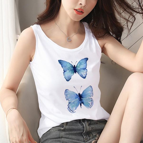 women's tanks & camis butterfly pattern print camisole tank women vest 2021 fashion summer lady casual harajuku sleeveless female, White
women's tanks & camis butterfly pattern print camisole tank women vest 2021 fashion summer lady casual harajuku sleeveless female, White