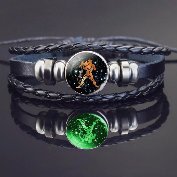 tennis luminous aquarius bracelet zodiac sign braided leather glow in the dark jewelry birthday present, Golden;silver
tennis luminous aquarius bracelet zodiac sign braided leather glow in the dark jewelry birthday present, Golden;silver