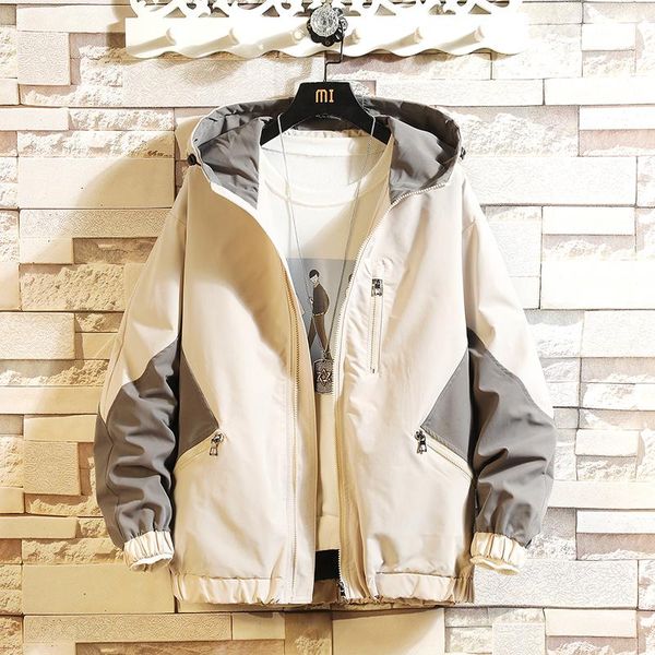 men's jackets streetwear jacket and coats vogue casual hoodie windbreaker zipper coat male outwear, Black;brown
men's jackets streetwear jacket and coats vogue casual hoodie windbreaker zipper coat male outwear, Black;brown