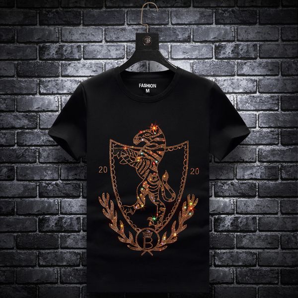 fashion t shirt summer short sleeve cartoon large size black round neck social youth modal, White;black
fashion t shirt summer short sleeve cartoon large size black round neck social youth modal, White;black